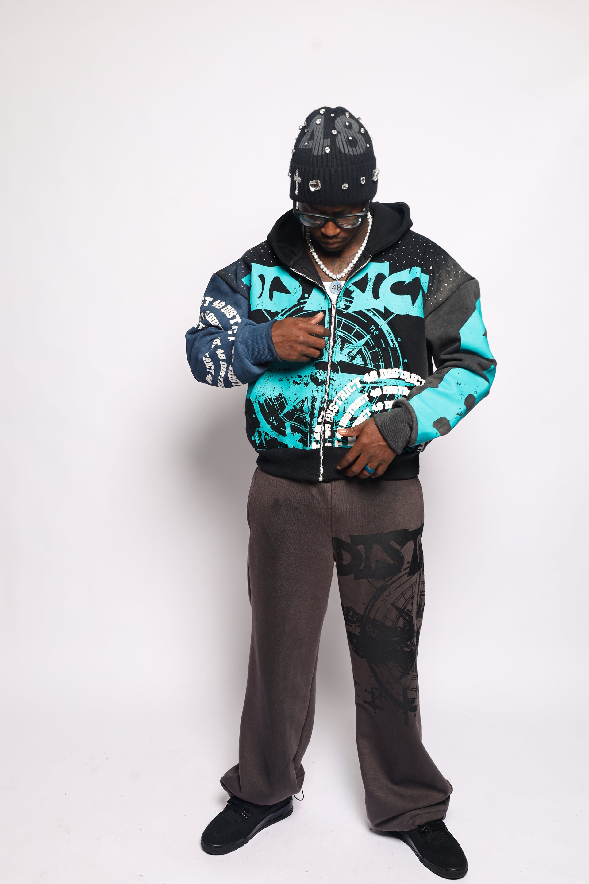 48 Rhinestone Beanie