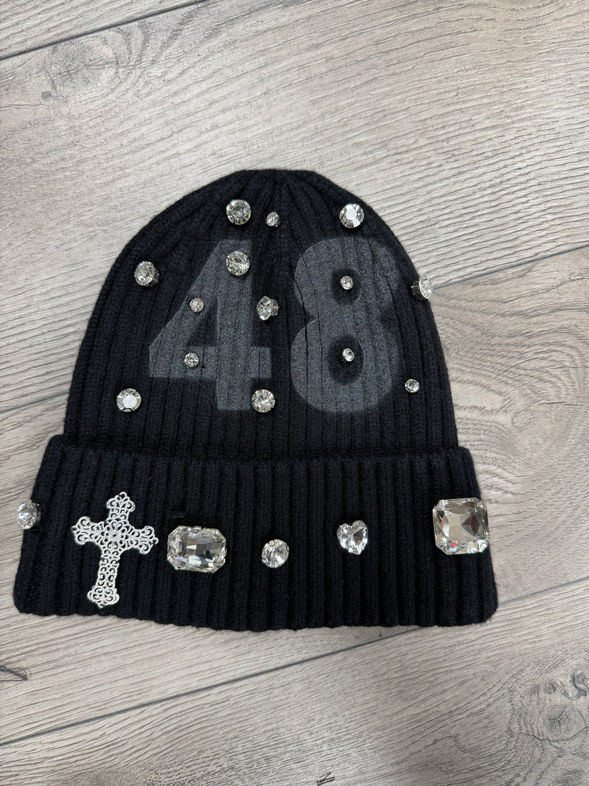 48 Rhinestone Beanie